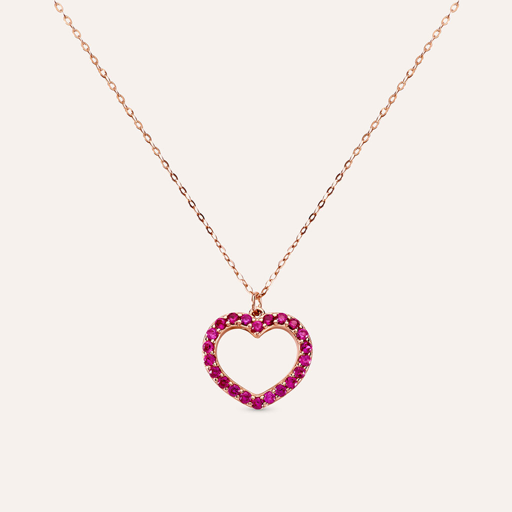 Collana Silver Rainbow Argento Rosa Cubic Zirconia