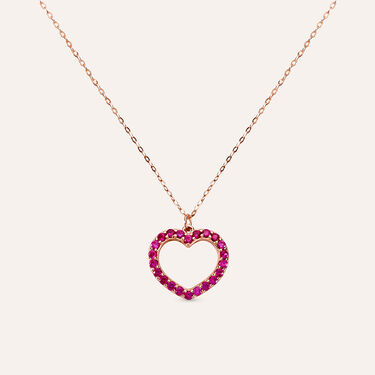 Collana Silver Rainbow Argento Rosa Cubic Zirconia