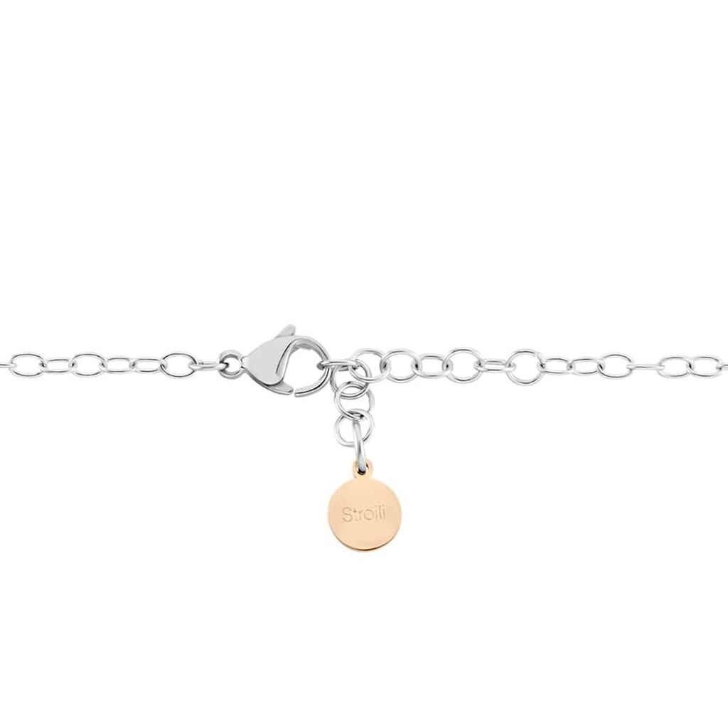 Collana Lady Message Acciaio Bicolore Love e Cristalli - Collane Donna | Stroili