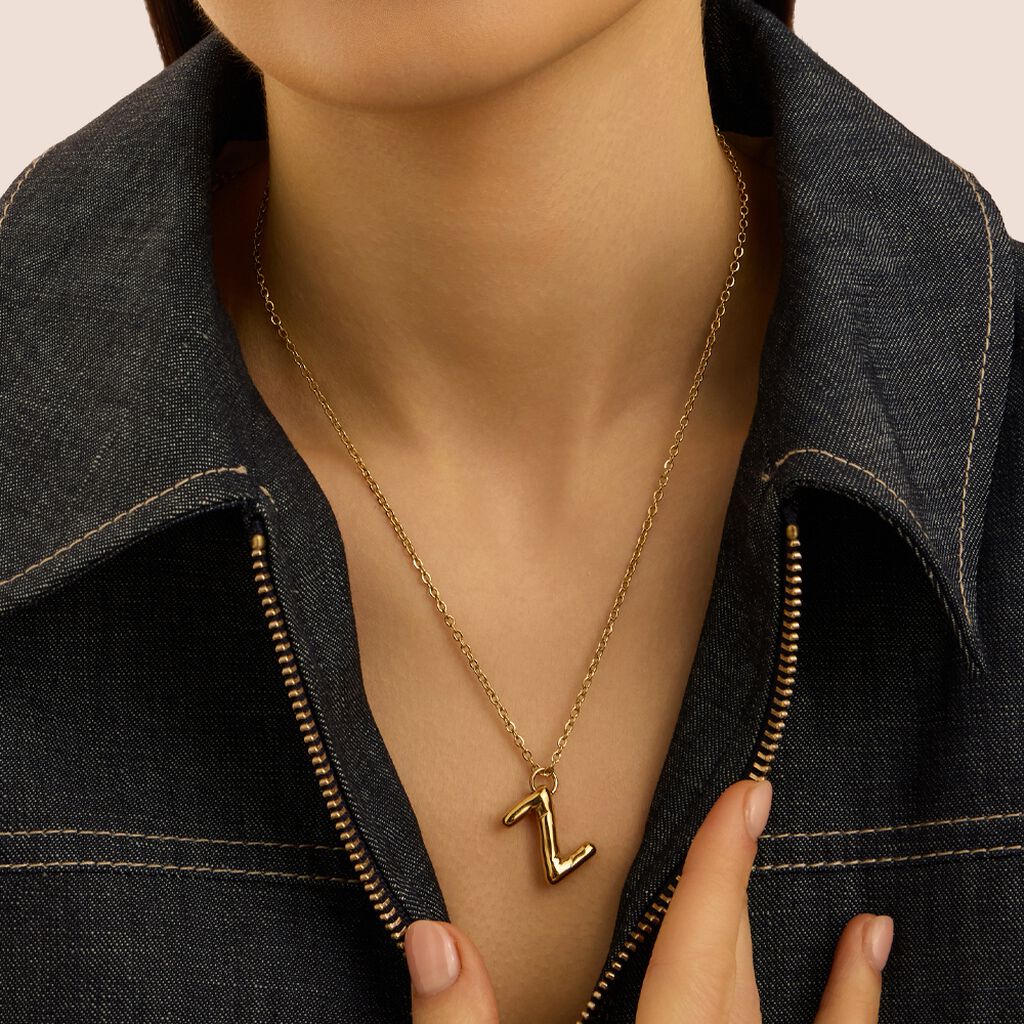 Collana Radiance Acciaio Dorato