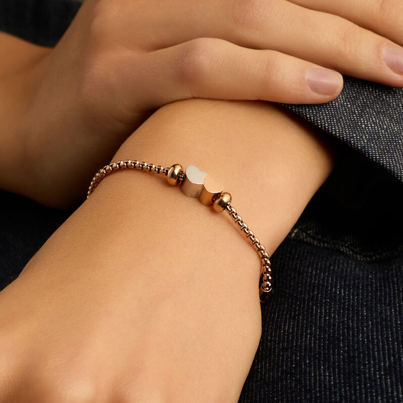 Charm Essential Code Acciaio Bicolore Bianco / Rosa - Gioielli Donna | Stroili