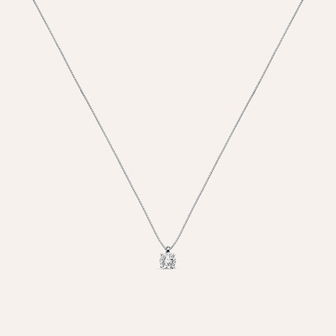 Collana Punto Luce Diamotion Oro Bianco Diamante - Collane Punto Luce Donna | Stroili