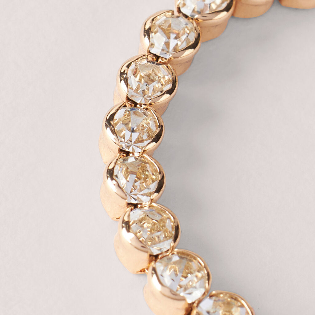 Bracciale Tennis Romantic Shine Metallo Dorato Cristallo - Bracciali Tennis Donna | Stroili