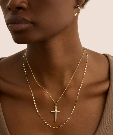 Pendente Crystal Gold Oro Giallo Cristallo