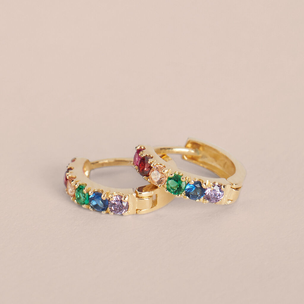 Orecchini A Cerchio Toujours Oro Giallo Cubic Zirconia - Orecchini a Cerchio Donna | Stroili