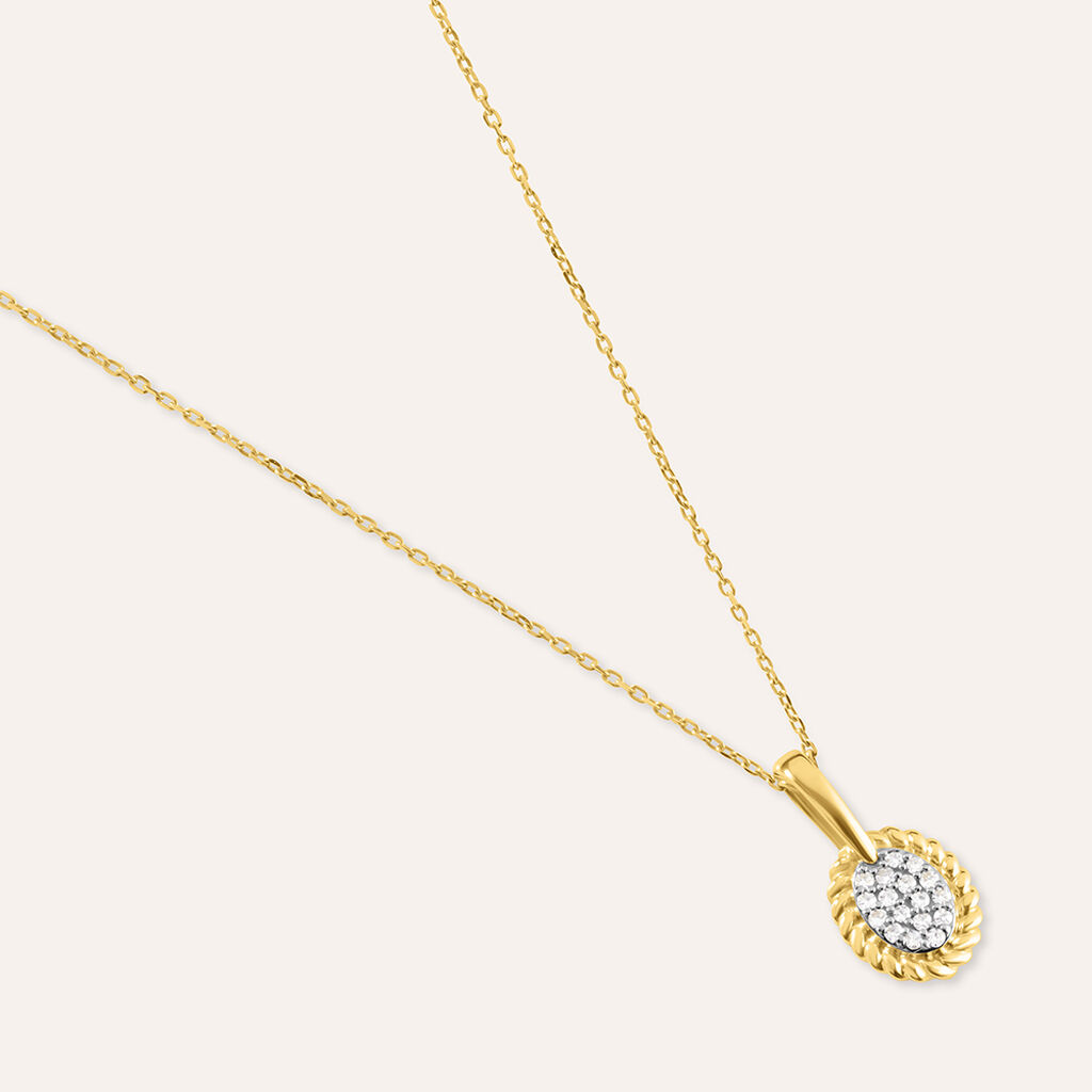 Collana Sophia Oro Giallo Diamante