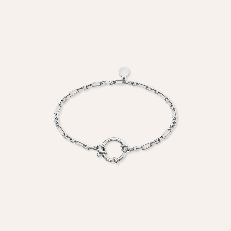 Bracciale Catena Love Beats Argento Rodiato - Bracciali Unisex | Stroili