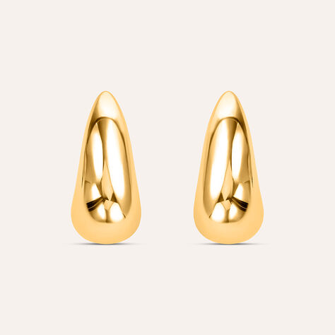 Orecchini Lobo Radiance Acciaio Dorato - Orecchini a Lobo Donna | Stroili