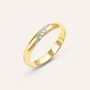 Fede Comoda 3 mm Oro Giallo Diamante