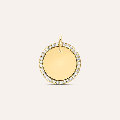 Pendente Poème Oro Giallo Cubic Zirconia - Ciondoli con Incisione Donna | Stroili