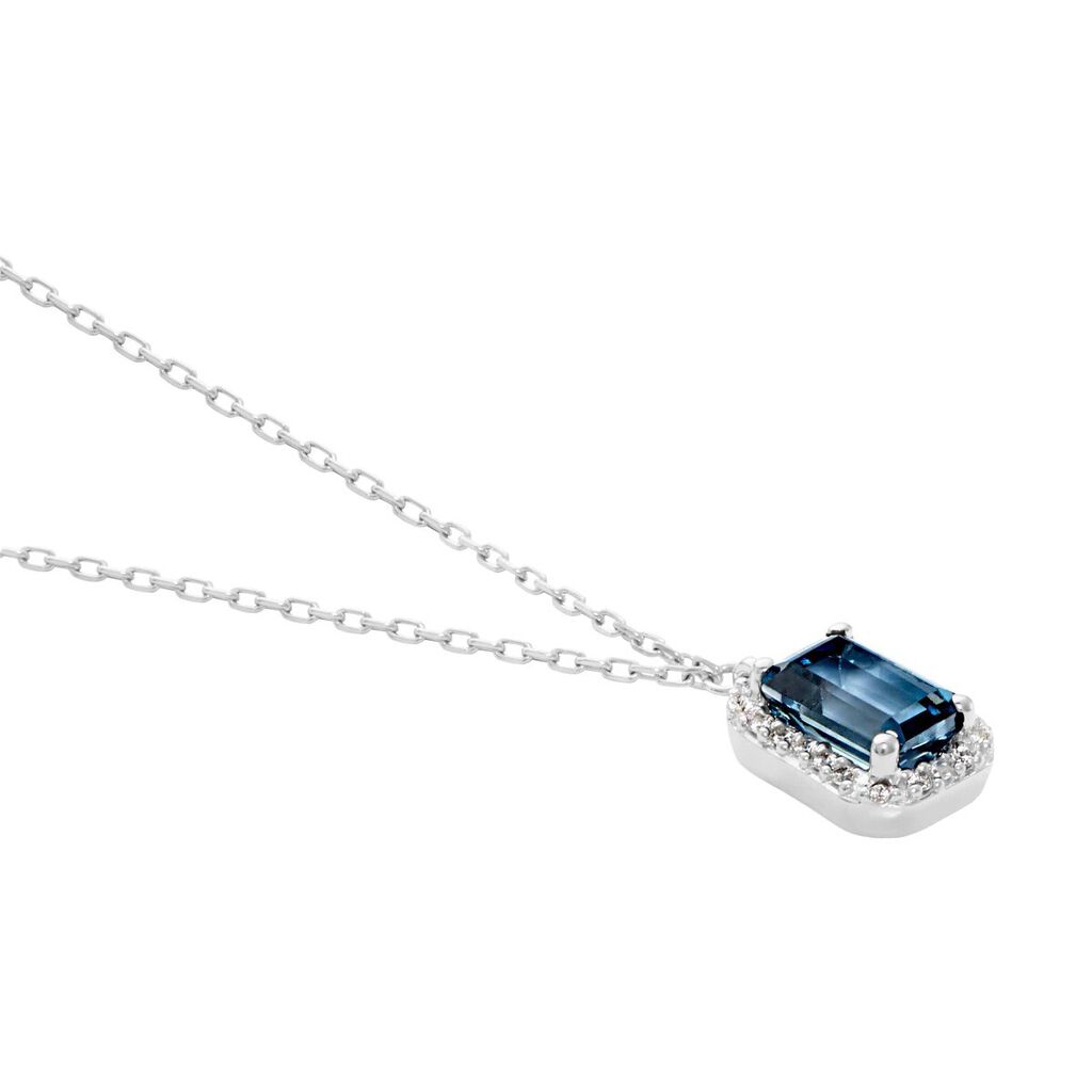 Collana Amélie Oro Bianco Topazio Cubic Zirconia - Collane Donna | Stroili