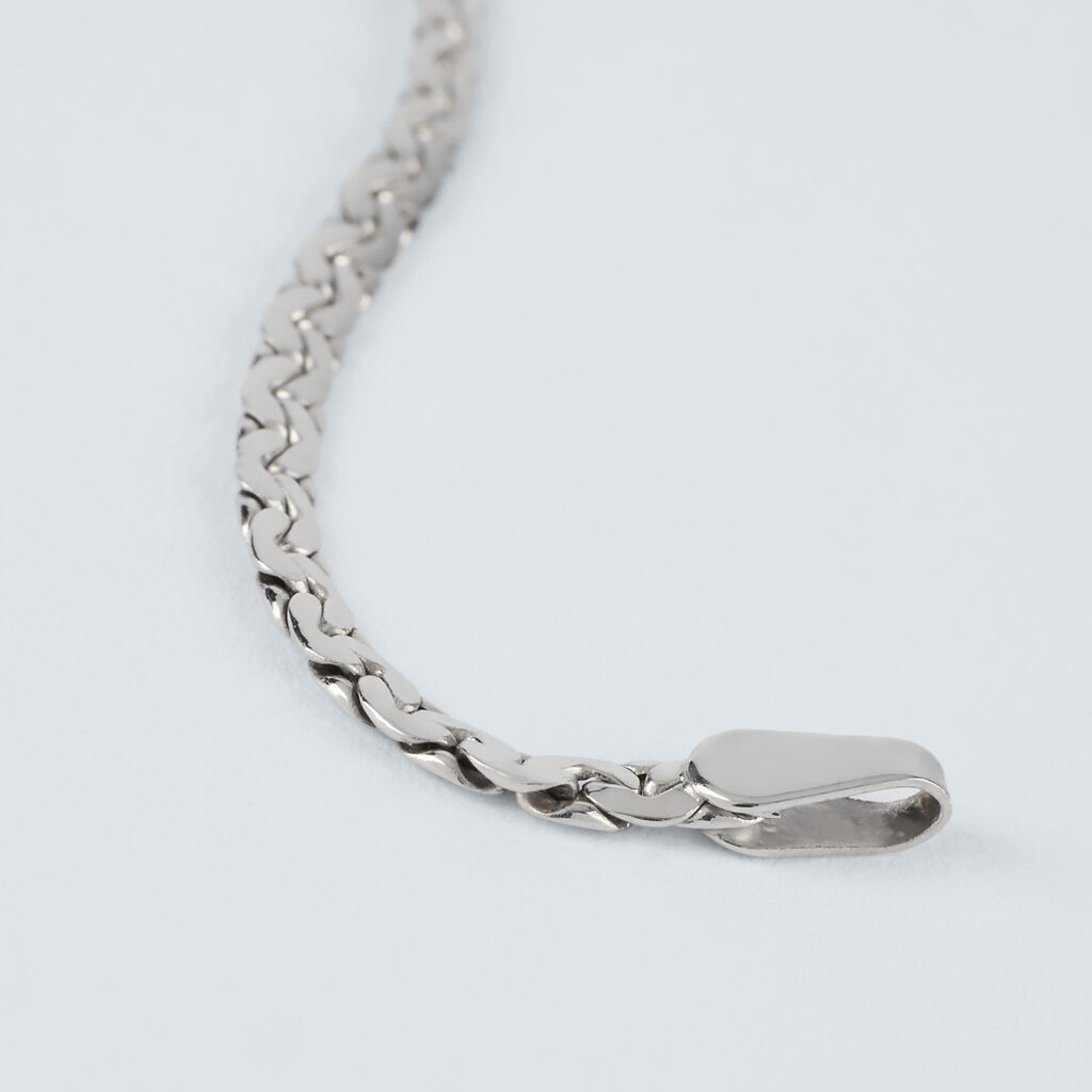 Bracciale Catena Colette Oro Bianco - Bracciali Donna | Stroili