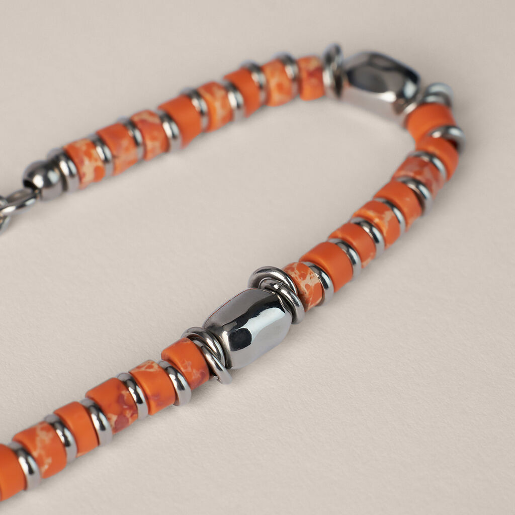 Bracciale Man Code Acciaio Diaspro africano - Bracciali Uomo | Stroili