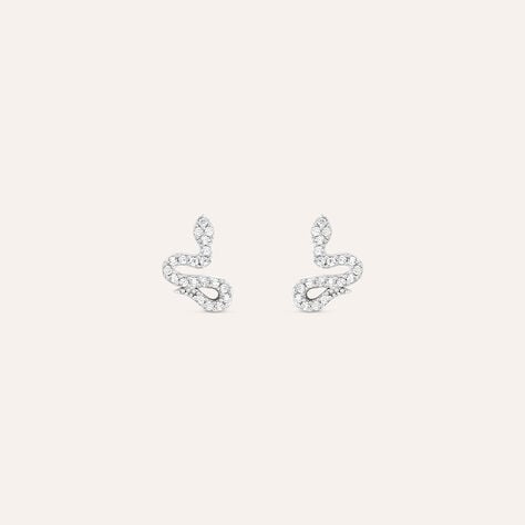 Orecchini Lobo Silver Moments Argento Rodiato Cubic Zirconia - Orecchini a Lobo Donna | Stroili