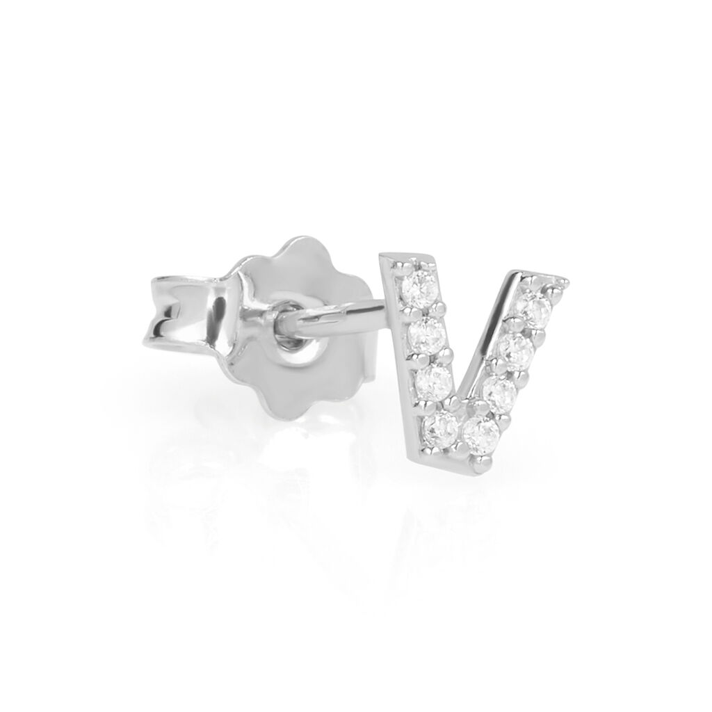 Mono Orecchino Lobo Silver Moments Argento Rodiato Cubic Zirconia - Mono Orecchino Donna | Stroili