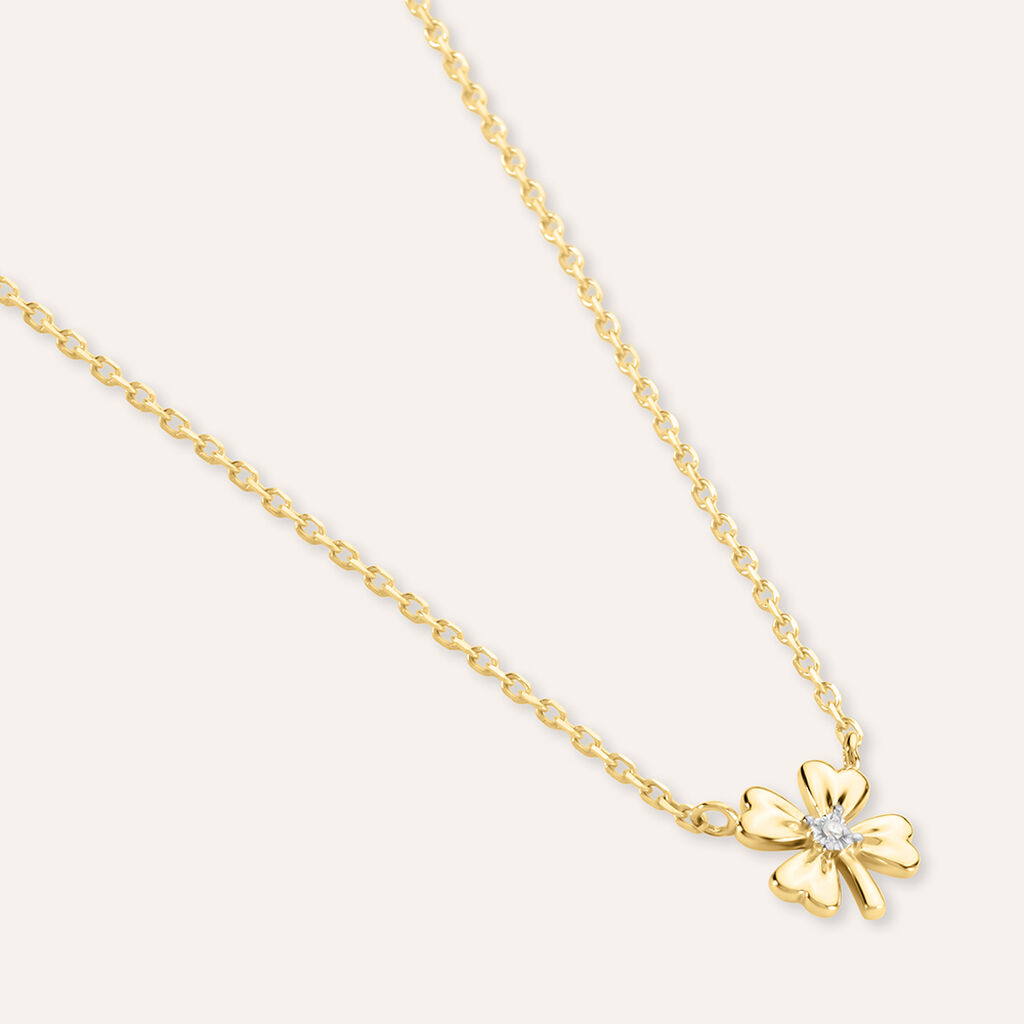 Collana Mon Petit Oro Bicolore Diamante