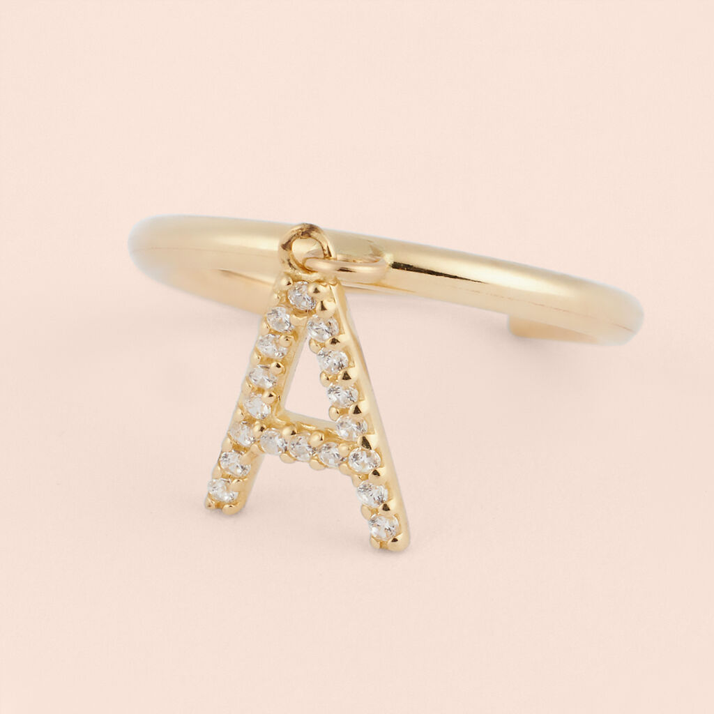 Mono Orecchino A Cerchio Toujours Oro Giallo Cubic Zirconia