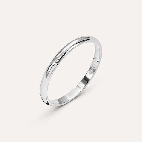 Anello Fedina Silver Collection Argento Rodiato - Anelli con Incisione Unisex | Stroili