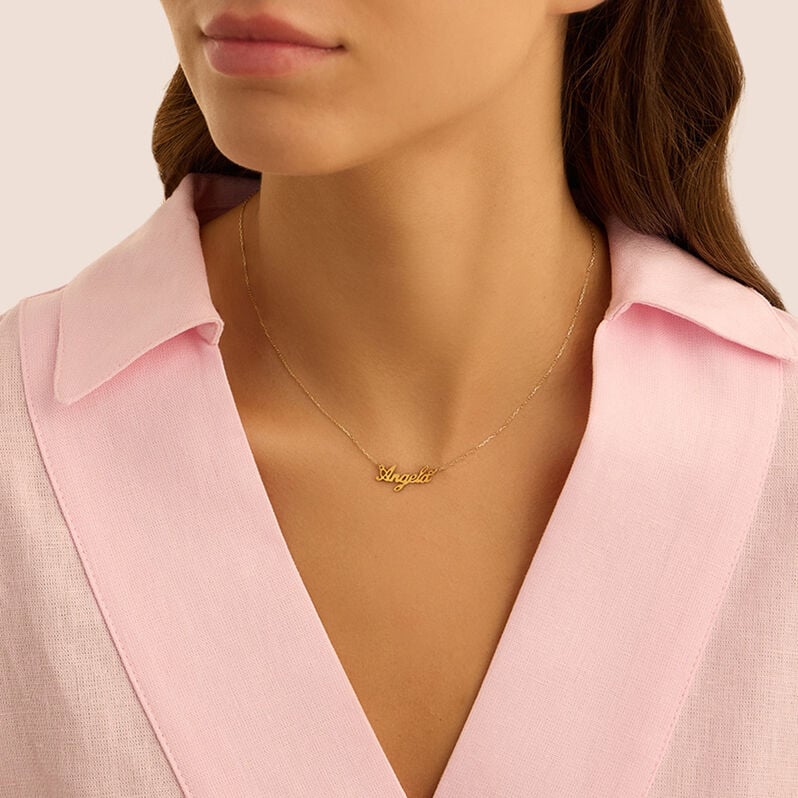 Collana Angela Gold Names Oro Giallo - Collane Unisex | Stroili