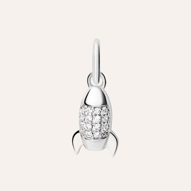 Pendente Love Beats Argento Rodiato Cubic Zirconia