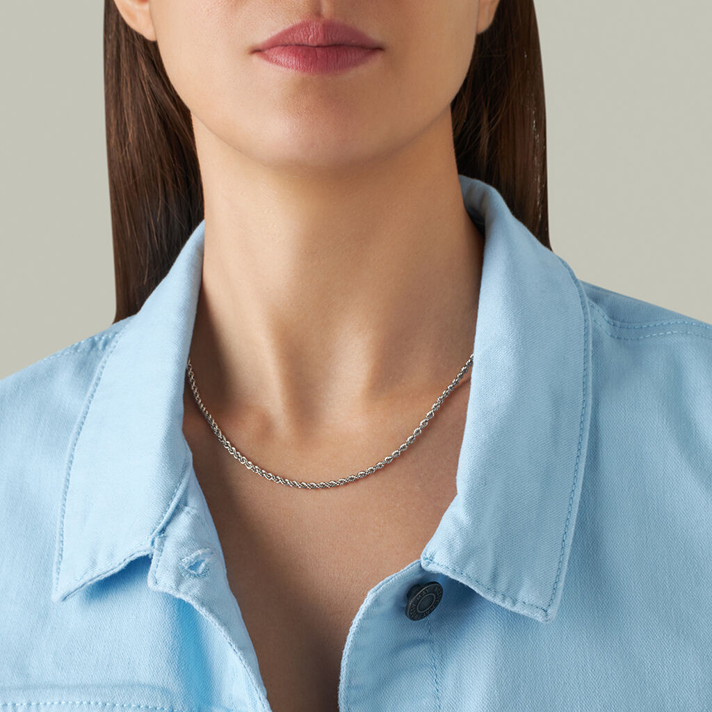 Catena Colette Oro Bianco - Collane Catena Donna | Stroili