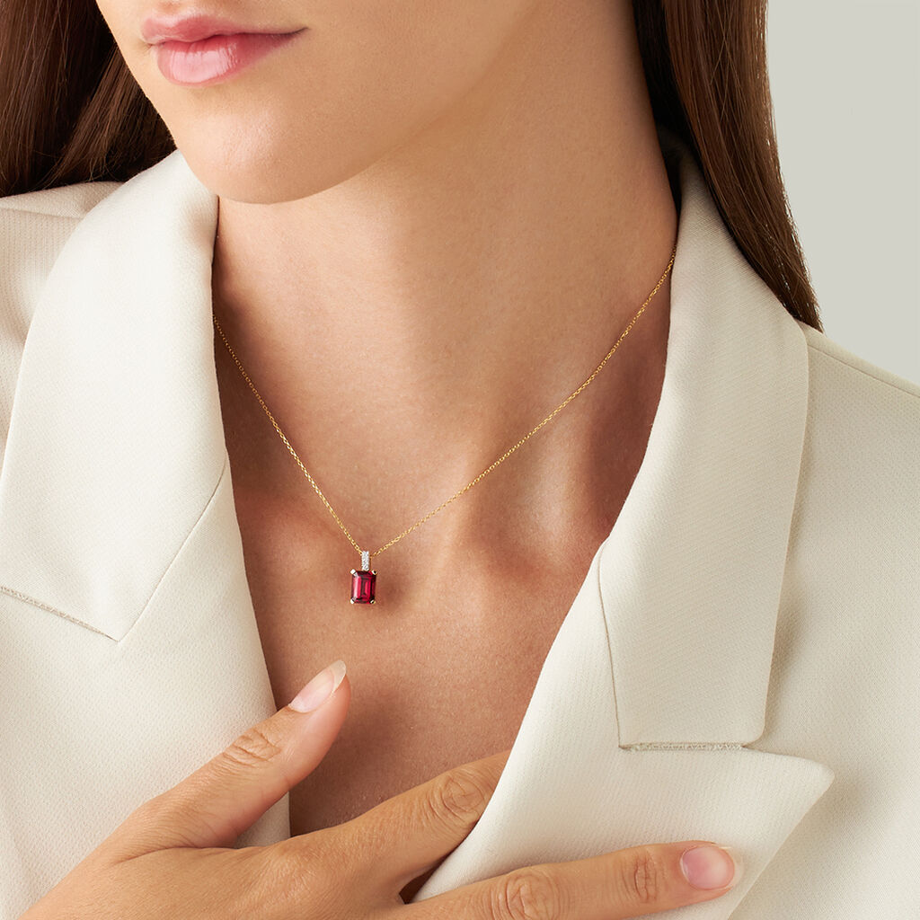 Collana Jasmine Oro Giallo Rodolite Diamante - Collane Donna | Stroili