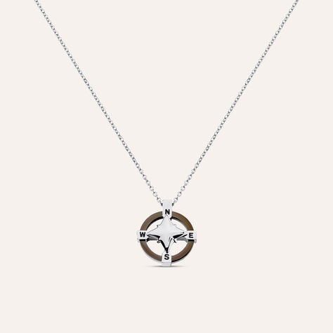Collana Man Code Acciaio Bicolore Bianco / Nero - Collane Uomo | Stroili