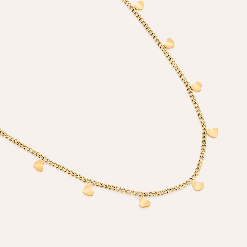 Collana Radiance Acciaio Dorato