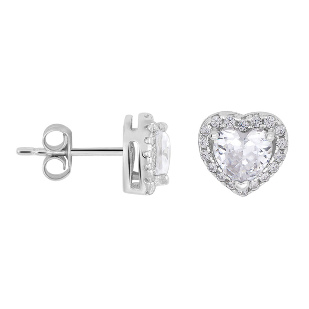 Orecchini Lobo Silver Elegance Argento Rodiato Cubic Zirconia - Orecchini a Lobo Donna | Stroili