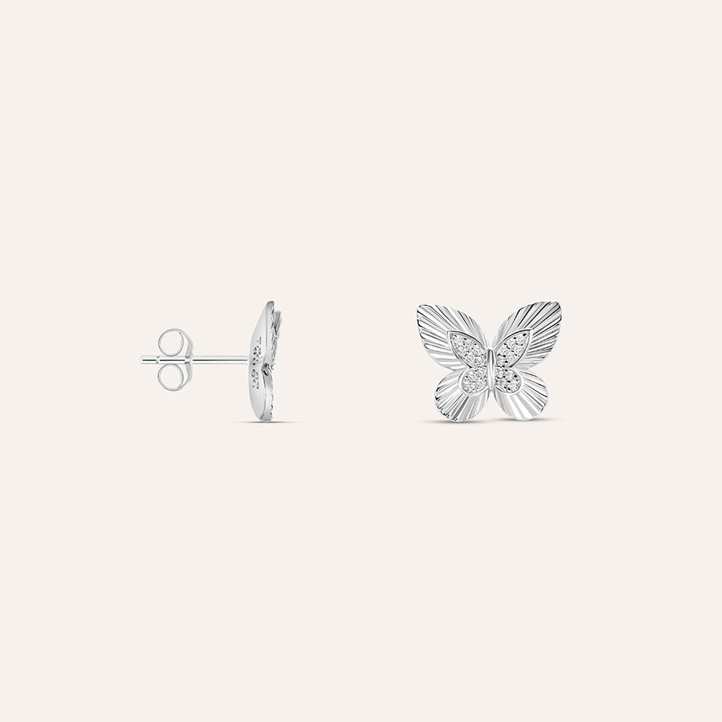Orecchini Pendenti Silver Moments Argento Rodiato Cubic Zirconia - Orecchini a Lobo Donna | Stroili
