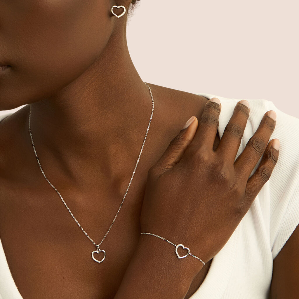 Orecchini Lobo Silver Moments Argento Rodiato Cubic Zirconia