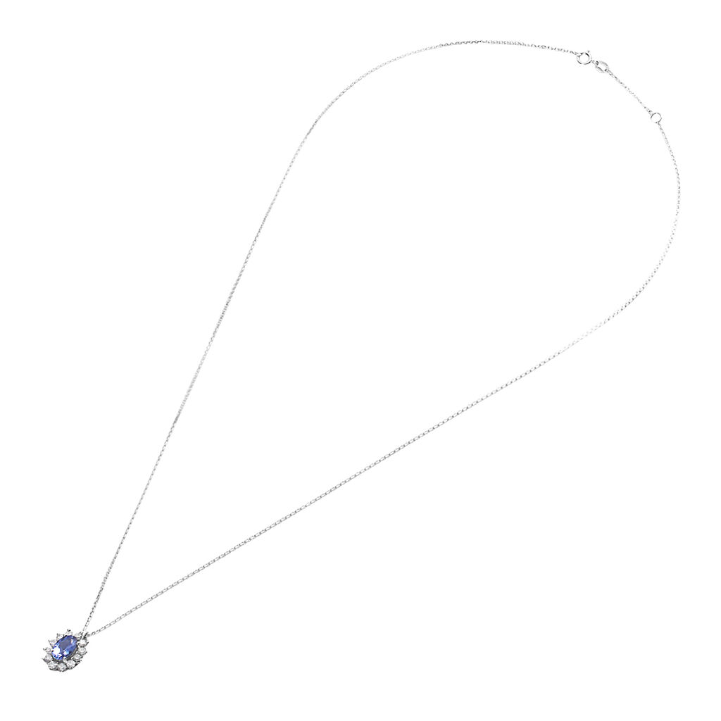 Collana Jasmine Oro Bianco Tanzanite Diamante - Collane Donna | Stroili