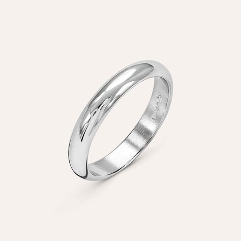 Anello Fedina Silver Collection Argento Rodiato - Anelli con Incisione Unisex | Stroili