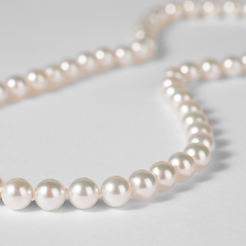 Collana Gabrielle Oro Bianco Perla Akoya - Collane Donna | Stroili