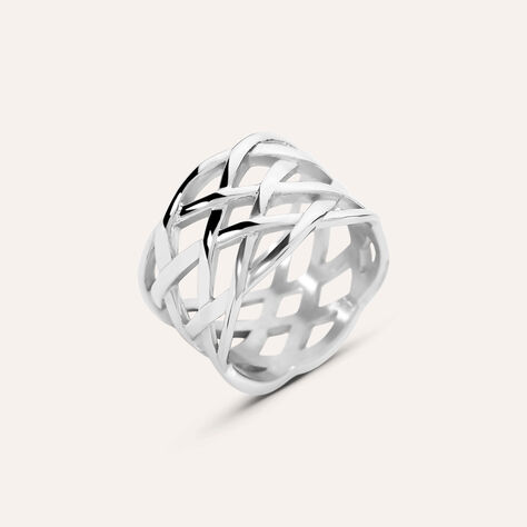 Anello Fascia Moonlight Acciaio - Anelli Intrecciati Donna | Stroili