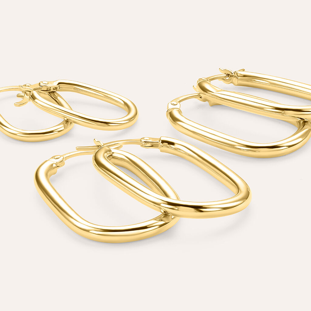 Orecchini A Cerchio Toujours Oro Giallo - Gioielli Donna | Stroili
