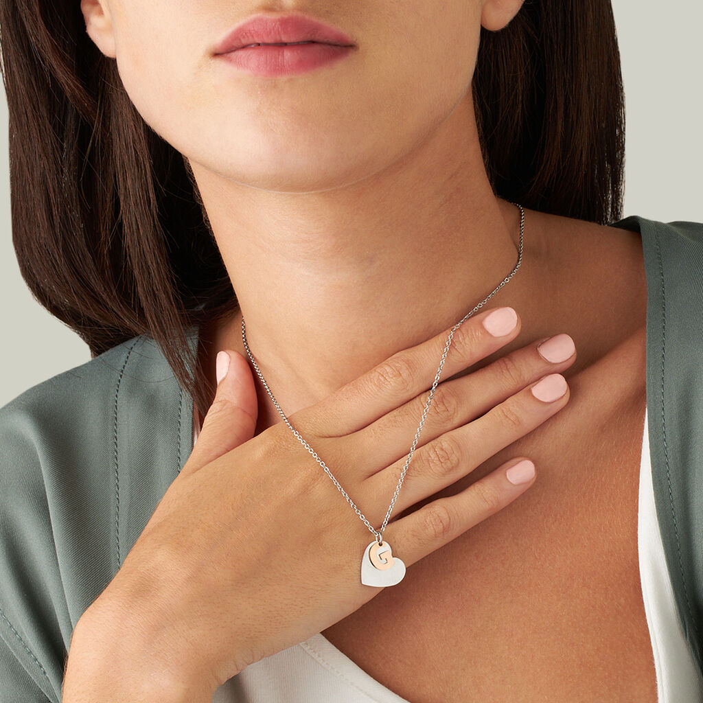 Collana Lady Chic Acciaio Bicolore Bianco / Rosa - Collane Donna | Stroili