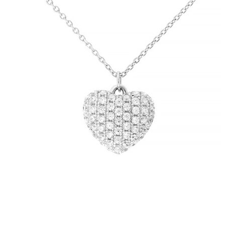 Collana Claire Oro Bianco Cubic Zirconia - Collane Donna | Stroili