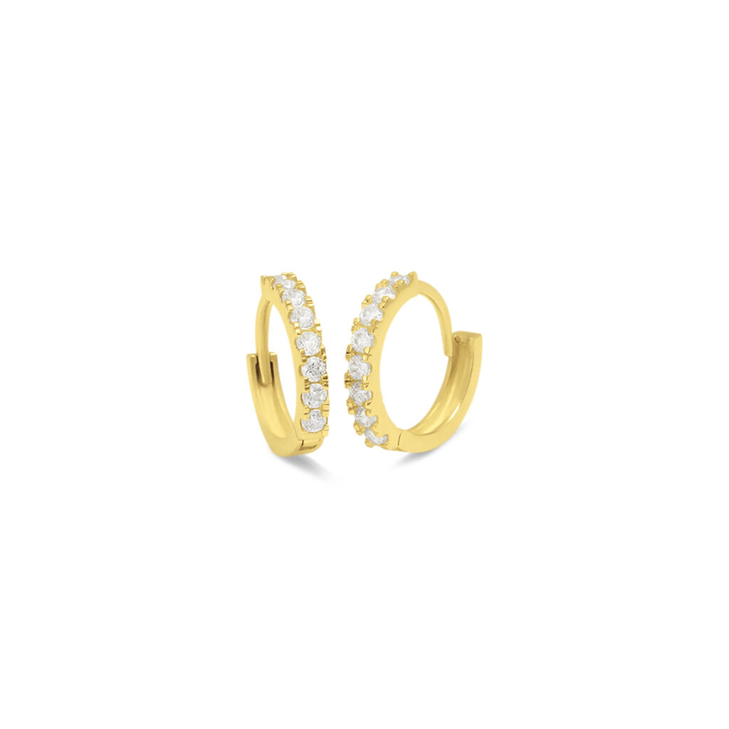 Orecchini A Cerchio Toujours Oro Giallo Cubic Zirconia - Orecchini a Cerchio Donna | Stroili