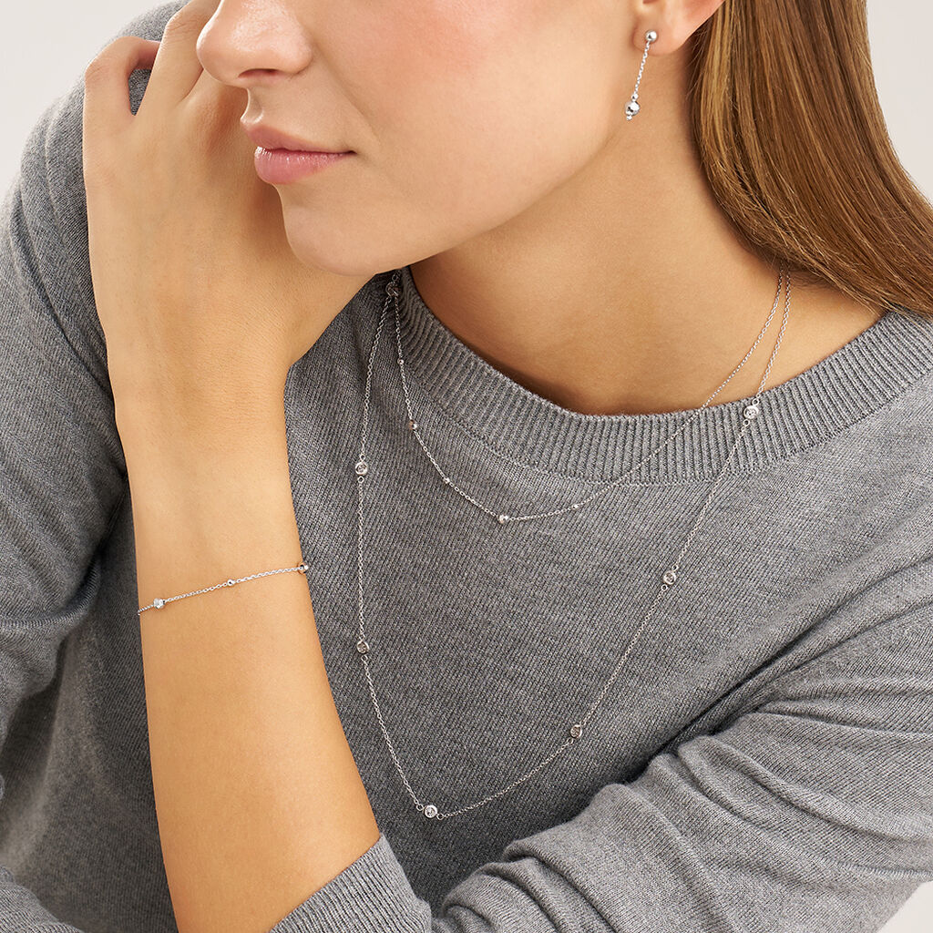 Collana Desideria Argento Nobile Rodiato