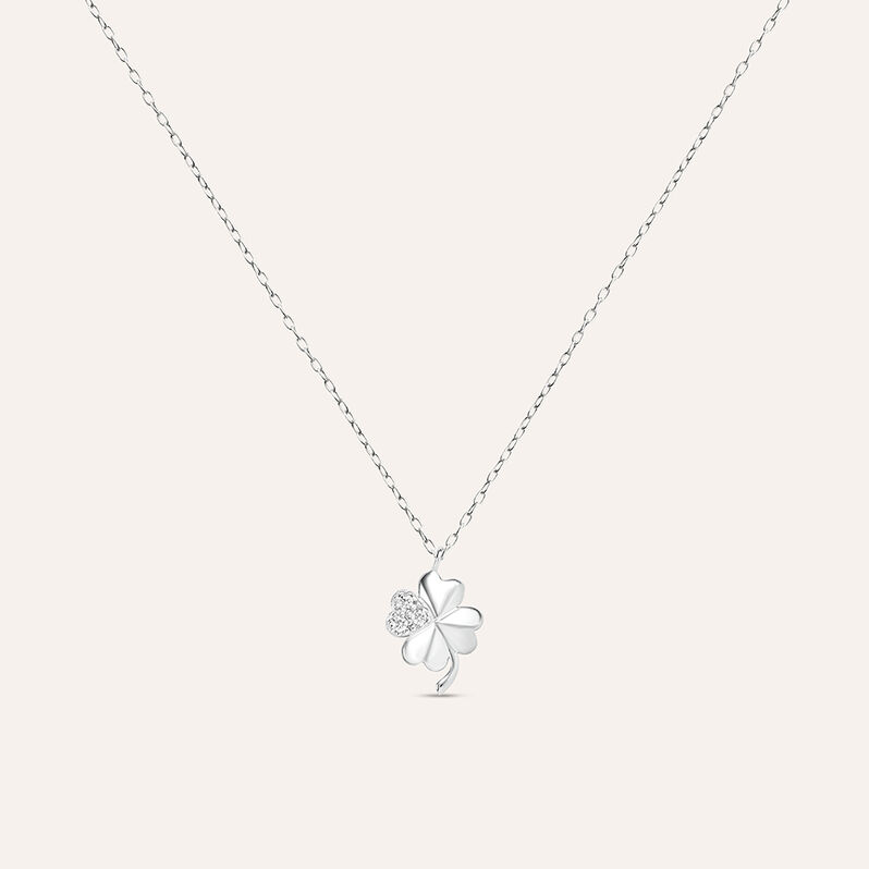 Collana Claire Oro Bianco Cubic Zirconia - Collane Donna | Stroili