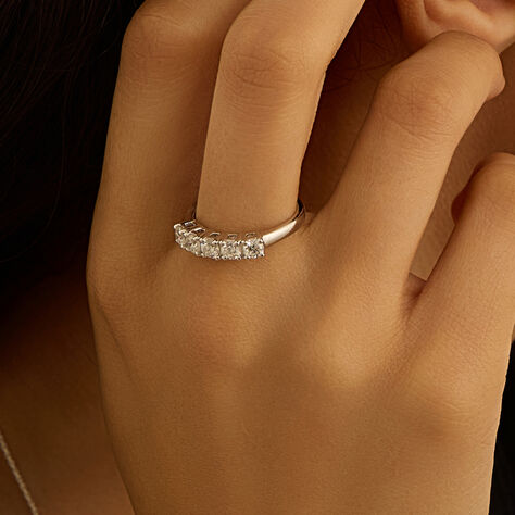 Anello Riviere Diamade Oro Bianco Diamante Lab-Grown - Anelli Riviere Donna | Stroili