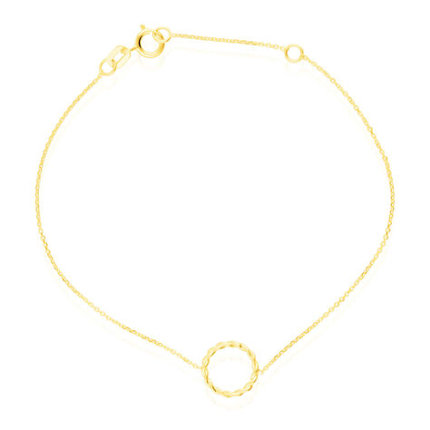 Bracciale in oro giallo con cerchio passante - Bracciali Amicizia Donna | Stroili