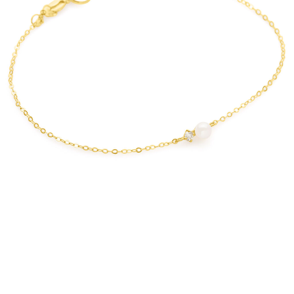 Bracciale Gabrielle Oro Giallo Perla D'Acqua Dolce Cubic Zirconia - Bracciali Donna | Stroili