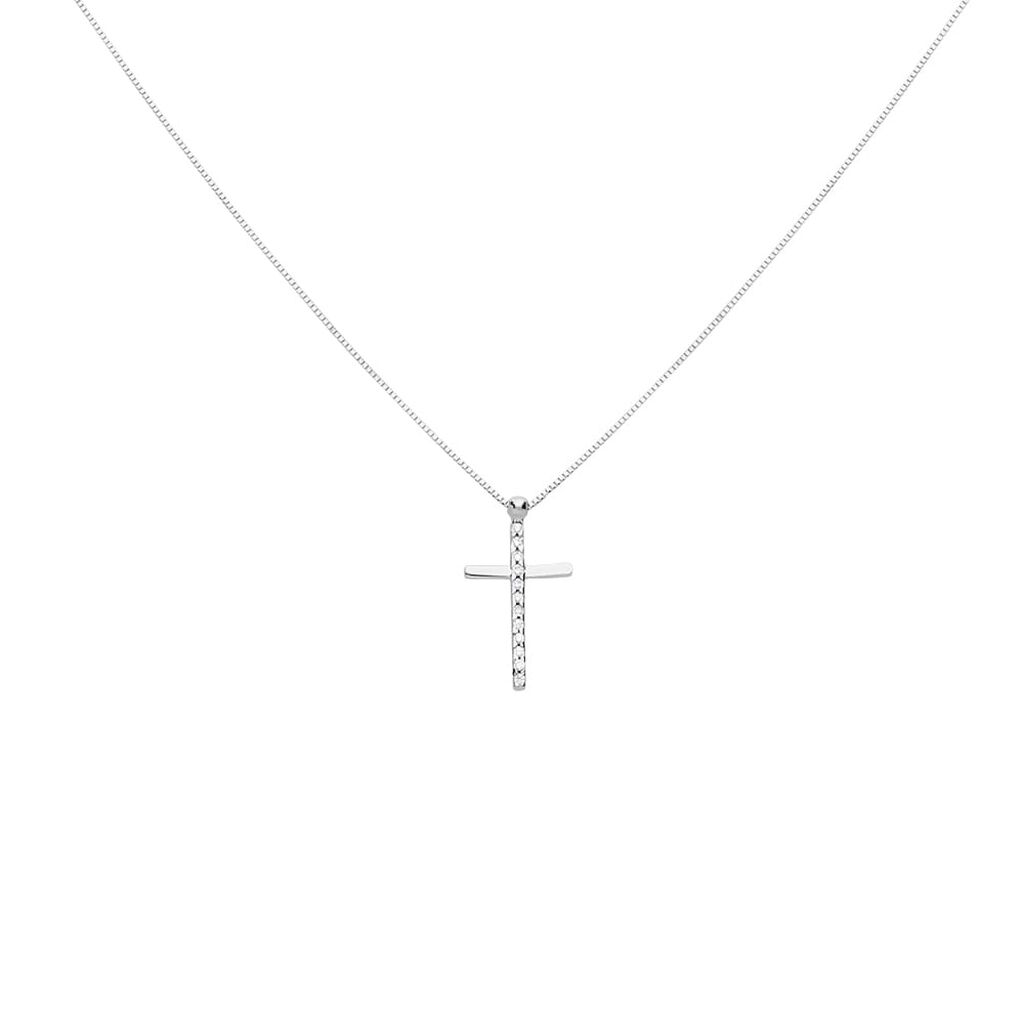 Collana Holy Oro Bianco Cubic Zirconia