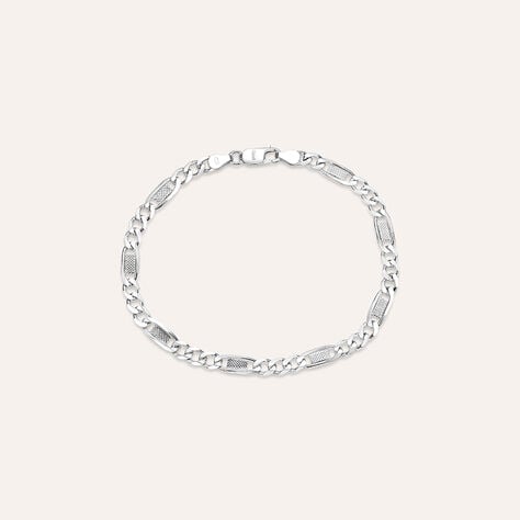 Bracciale Catena Gentleman Argento Rodiato - Bracciali Uomo | Stroili