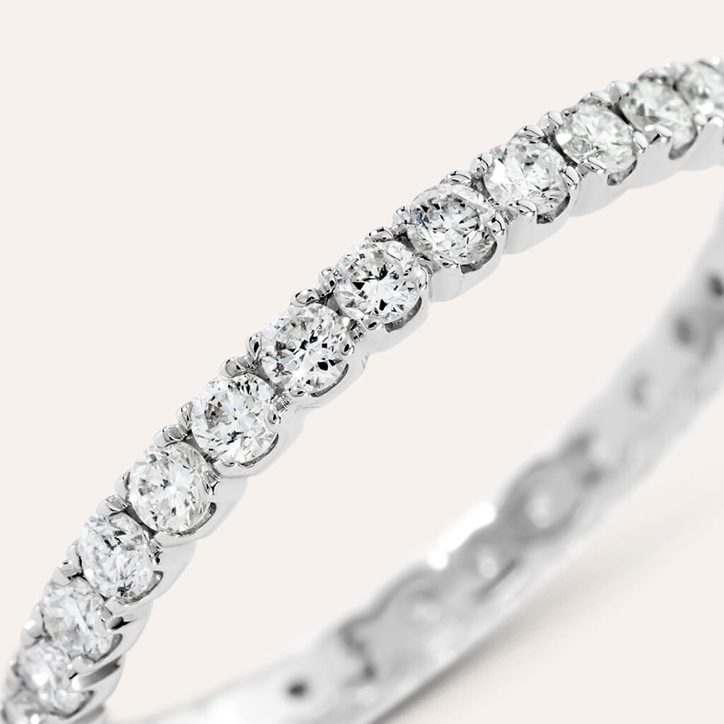 Anello Eternity Firmamenti Oro Bianco Diamante