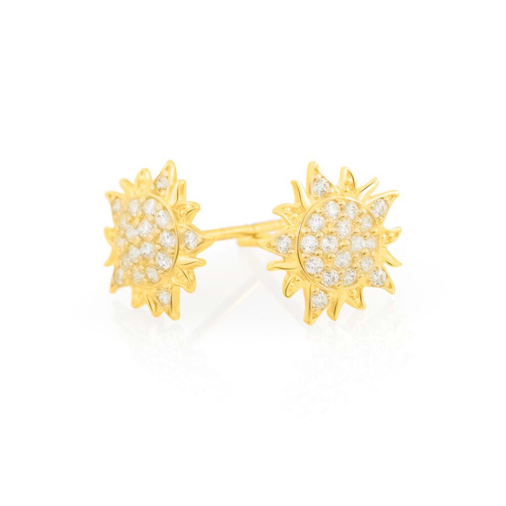 Orecchini Lobo Bon Ton Oro Giallo Cubic Zirconia - Orecchini a Lobo Donna | Stroili