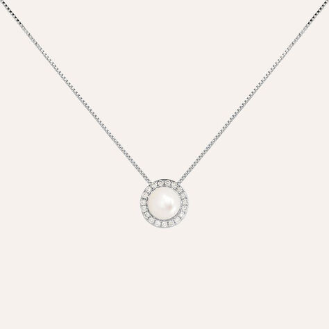 Collana Gabrielle Precious Oro Bianco Perla D'Acqua Dolce Diamante - Collane Donna | Stroili