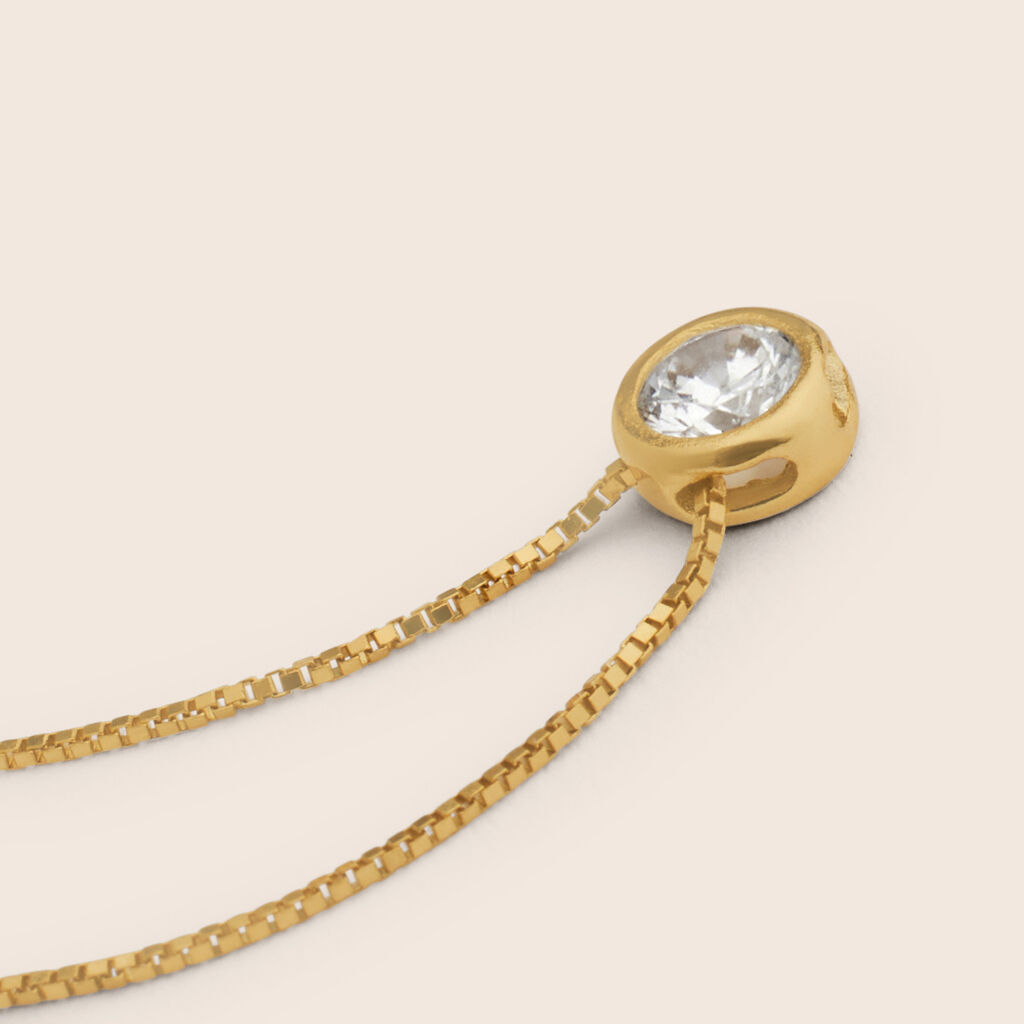Collana Punto Luce Claire Oro Giallo Cubic Zirconia - Collane Punto Luce Donna | Stroili